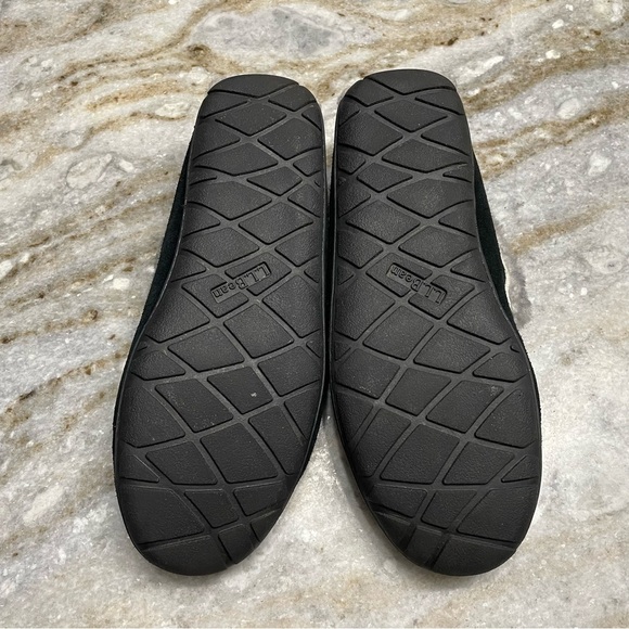 L.L. Bean Wicked Good Shearling Moccasin Slippers in Black Women’s size 10 - Picture 11 of 12